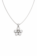 Floral Pearl Pendant Necklace