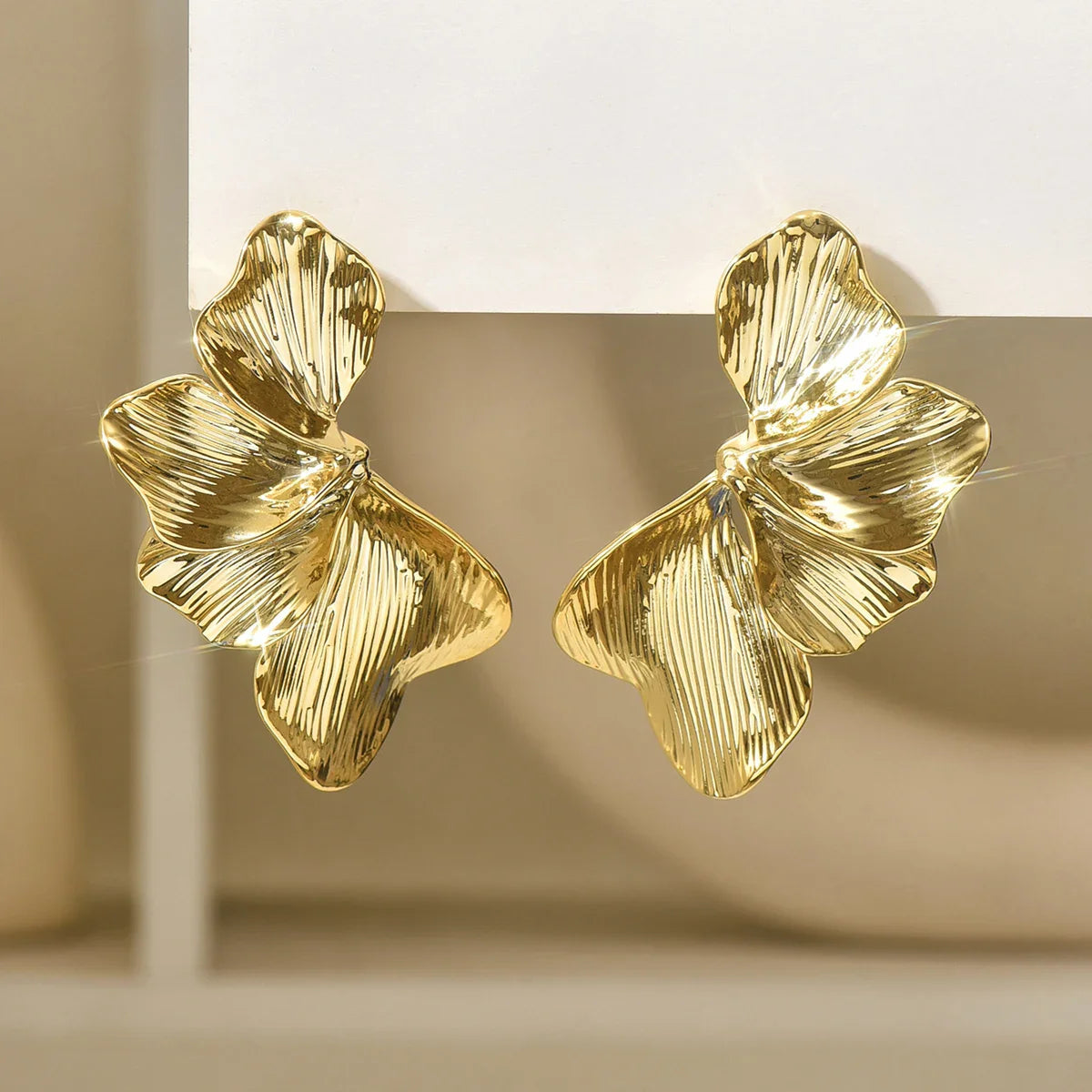 Luxe Petal Statement Earrings