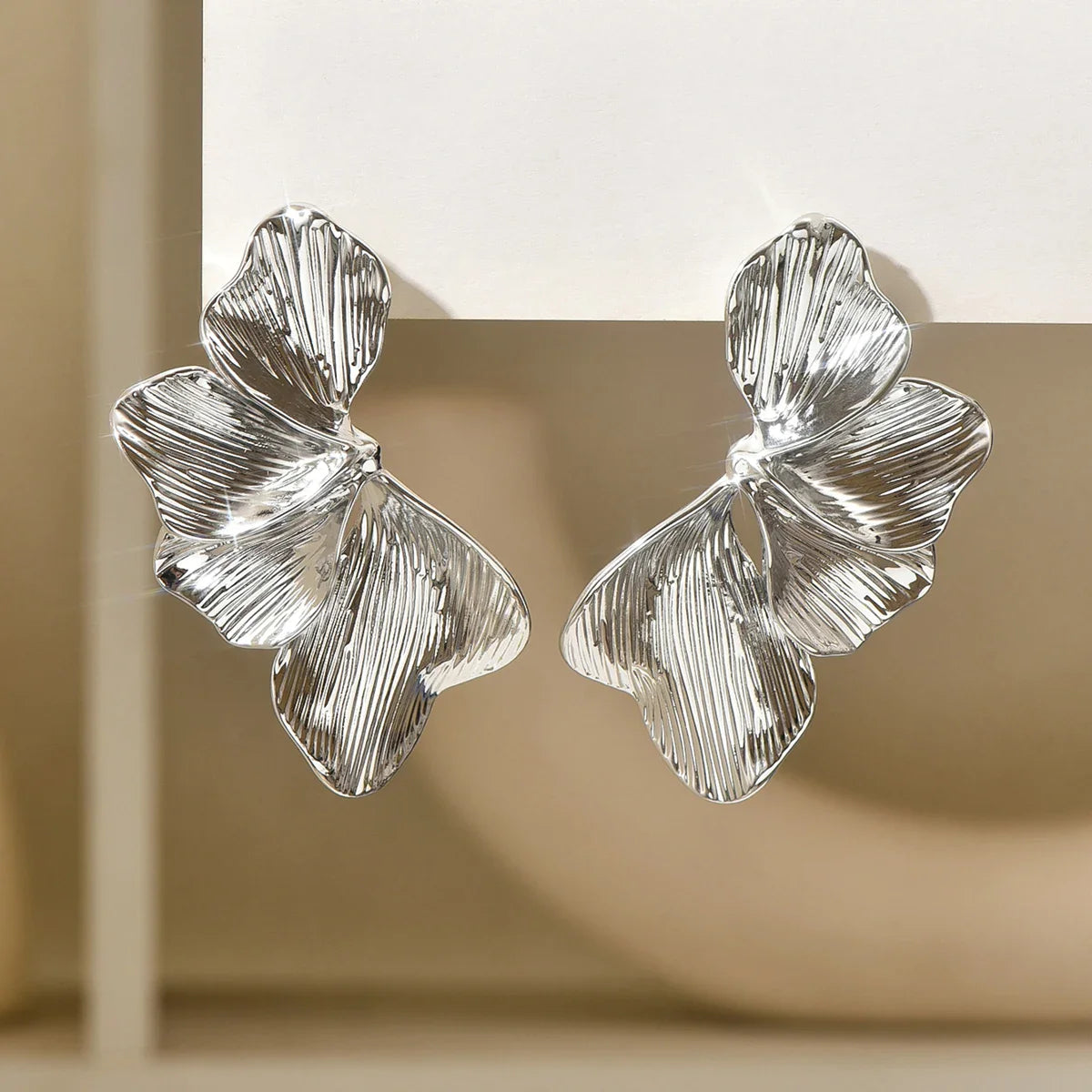 Luxe Petal Statement Earrings