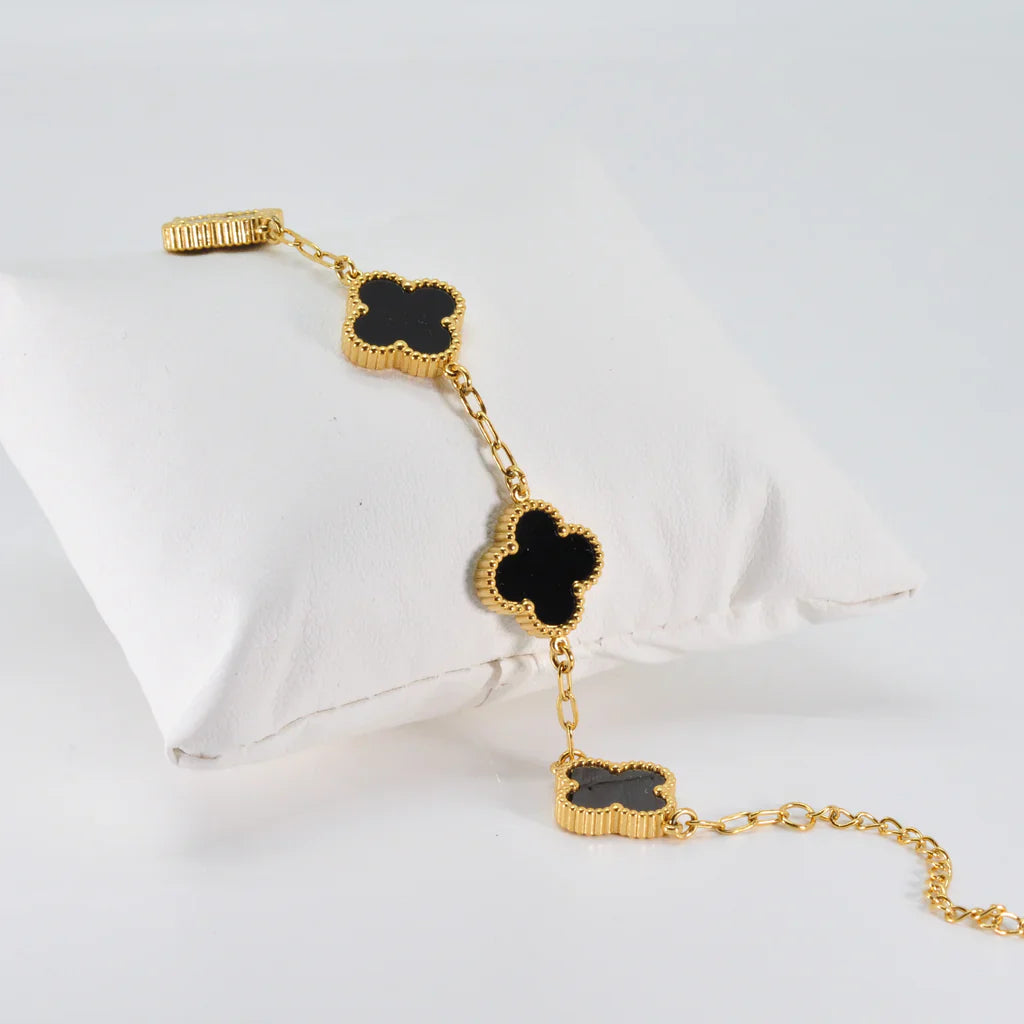 Noir Clover Bracelet